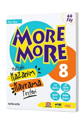 More And More 8. Sınıf Haftalık Kazanım Föyleri 9786257174695