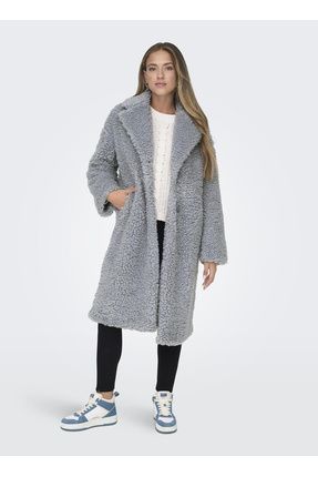Only A k Mavi Kad n Kaban ONLELLIE SHERPA LONG COAT CC OTW Fiyat