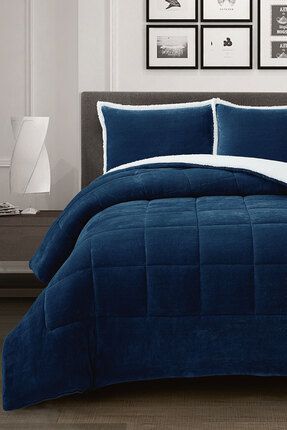 Harper Comfort Set Modern Uyku Seti Çift Kişilik Lacivert