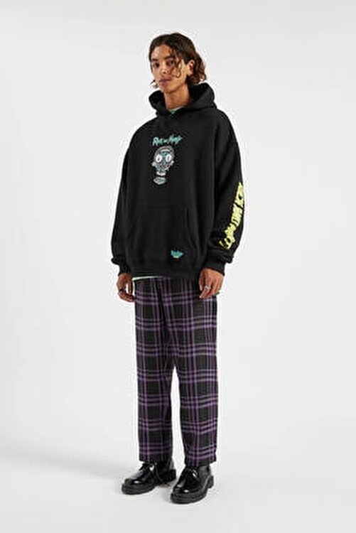 Pull \u0026 Bear Siyah Rick And Morty 