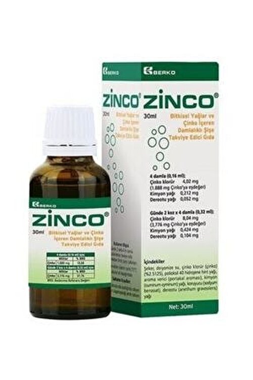 Berko Zinco Damla 30 Ml Fiyati Yorumlari Trendyol