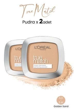 Loreal Paris True Match Pudra 5.D-5.W Golden Sand x 2 Adet