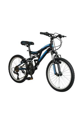 20 Jant Çift Amortisörlü Bisiklet Arızona Siyah - Neon Mavi
