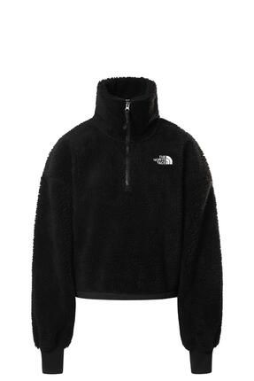 The North Face Kad n Platte High Pile Fleece 1 4 Zip Polar Siyah