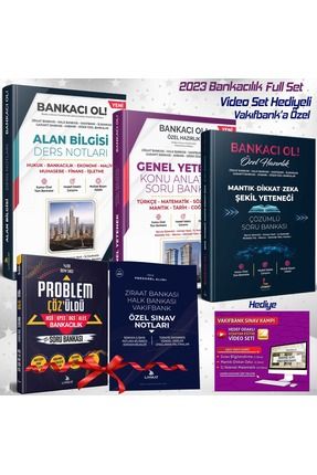 BANKACILIK SINAVLARINA HAZIRLIK SETİ- ALAN BİLGİSİ,GENEL YETENEK,MANTIK DİKKAT ZEKA ,ŞEKİL YETENEĞİ