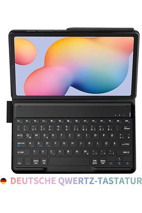 Galaxy Tab S6 Lite 10,4 inç SM-P610N P615N ile uyumlu, şarj edilebilir Bluetooth Klavyeli Kılıf