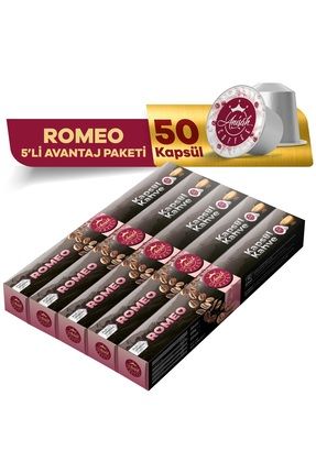 Romeo Kapsül Kahve 5'li Set 50 Adet 8682005321507