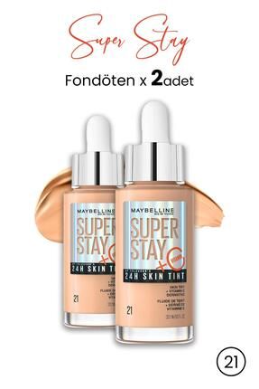 Maybelline Super Stay 24h Skin Tint Fondöten 21 30 ml X 2 Adet dvc-5015758