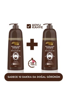 2'li Brown Hair Shampoo Beyaz Saçlardan Kurtulmanın Yolu 350 ml + 350 ml