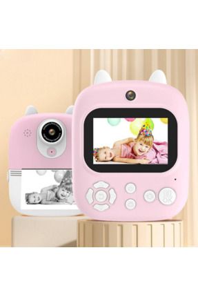 Anlık Resim Baskılı Fotoğraf Makinesi Çocuk İçin Şipşak Fotoğraf Kağıt Baskılı HD Video Çekim Cihazı