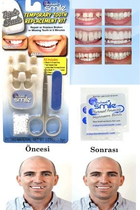 Diş Onarım Seti Geçici Diş Değiştirme Seti Boncuk Diş 3 Farklı Ton Diş Seti XLD201
