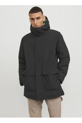 Jack Jones Siyah Erkek Mont 12235845 JJTATE PARKA Fiyat