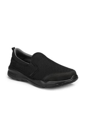 Unısex Siyah Renk Bağcıksız Hafif Memory Hafıza Taban Patik Ayakkabı Liponis