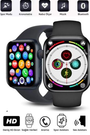 Watch 7 Yeni Nesil Spor Ve Sağlık Sensörlü Ios Android Uyumlu Bluetooth Aramalı T700s Akıllı Saat