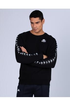 222 Banda Vomis Erkek Siyah - Beyaz Regular Fit Sweatshirt