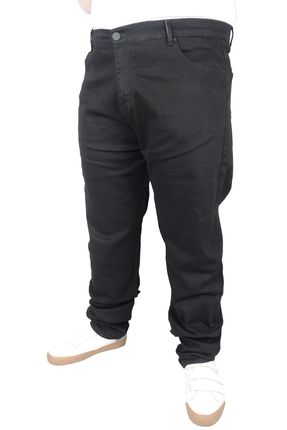 Mode Xl Büyük Beden Erkek Pantolon Kot Black 21920 Siyah