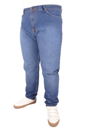 Mode Xl Erkek Pantolon Arka Cep Nakışlı 21918 Mavi