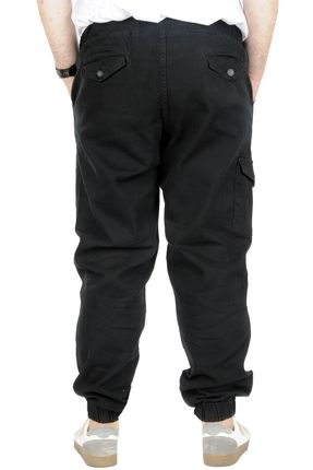 Modexl Mode Xl Buyuk Beden Pantolon Gabardin Kargo Jogger Do a 21927 Siyah Fiyat Yorumlar Trendyol