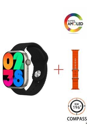 Teknoloji Gelsin Amoled Ekran Ak ll Saat Smartwatch 49mm Vidal Kordon Kilitli Gps Pusula Siri Nfc