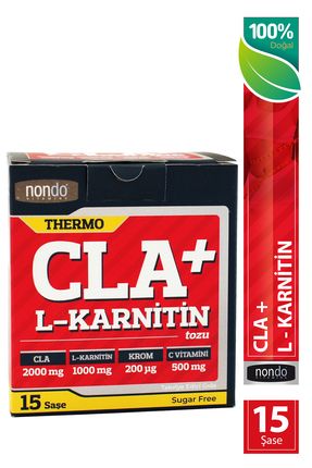 Thermo Cla L-karnitin 15 Saşe (CLA KONJUGE LİONLEİK ASİT, L-CARNİTİN, KROM, ELMA, C VİTAMİNİ)