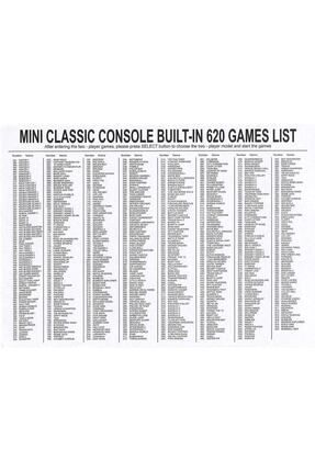 YUES Retro Mini 620 Oyunlu Atari Nostalji Oyun Konsolu Fiyat