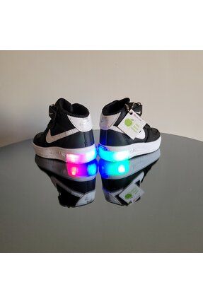 Rahat Hafif Yumuşak Unisex Cırt Cırtlı Işıklı Çocuk Sneaker Bot Spor Ayakkabı
