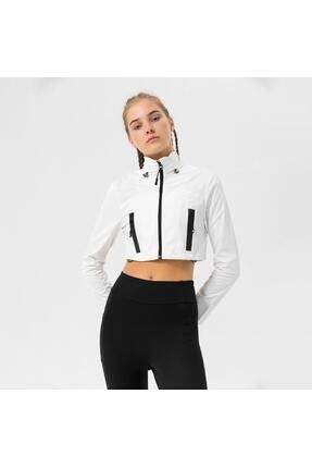 Adidas black and white cropped jacket on sale