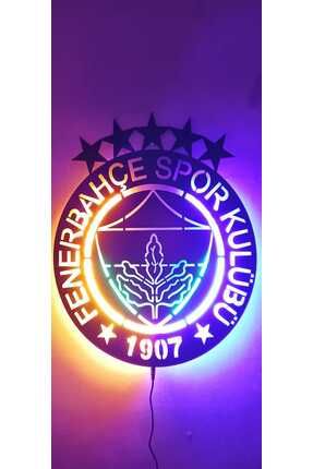 Duvar Tablosu, Işıklı Fenerbahçe Logosu, 5 Yıldız Tablo