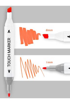 KAPVOE 60 Adet Çift Uçlu Touch Marker Art Tasarım Keçeli Kalem