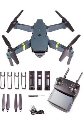 E58 4k Hd Kameralı Fly More Combo Drone Otomatik Kalkış Iniş Sabit Durma Özellikli ADNE58