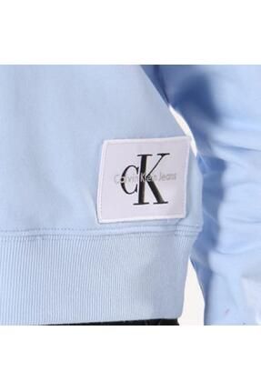 Calvin Klein Sweat Crewneck Femme Harrisi True Icon Bleu Clair Fiyat Yorumlar Trendyol