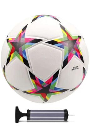 Şampiyonlar Ligi Tasarımı Futbol Topu, 5 Numara, Halı Saha Topu, Maç Topu + Pompa