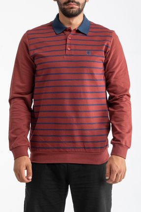 DON Q SHOT Erkek Bordo 2 Iplik Pamuklu Cizgili Polo Yaka Nak l Classic Fit Sweatshirt Fiyat Yorumlar Trendyol