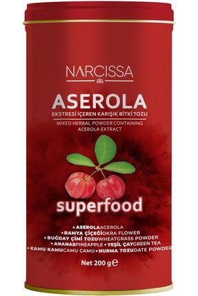 Narcissa Aserola Ekstresi İçeren Karışık Bitki Tozu Ananas, Superfood, Kamu Kamu