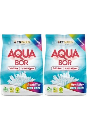 AquaBor Matik Toz Çamaşır Deterjanı 8KG (Renkliler İçin) 52 Yıkama (2PK*4KG)