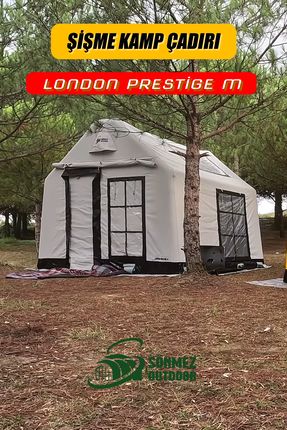 London Prestige (M) Şişme Kamp Çadırı (GRİ) | 5-6 Kişilik | 4 Mevsim