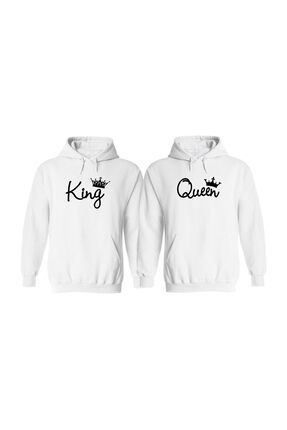 GLASWEN King Queen kili Sweatshirt Sevgili Kombini Kral Kralice Cift Fiyat Yorumlar Trendyol