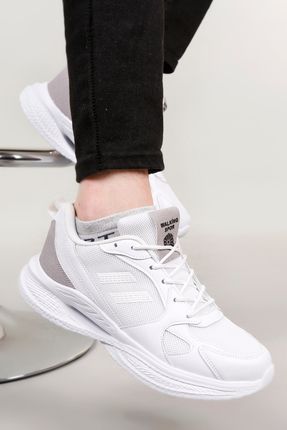 Erkek Beyaz Rahat Hafif Günlük Spor Yürüyüş Sneaker Ayakkabı