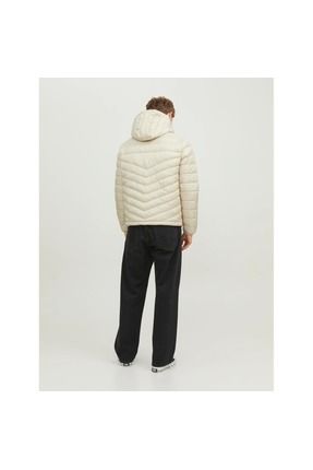 Jack Jones Jack jones Hero Puffer Hood Erkek Bej Kap onlu Mont
