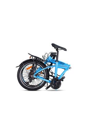 FD2100 Disk Fren 20 Jant Katlanır Bisiklet Açık Mavi - Siyah