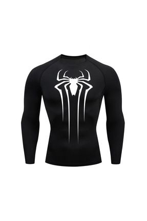 Gymhard Spider Man Premium Compression Uzun Kollu T shirt