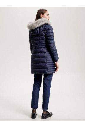 Tommy hilfiger long shop hooded fill coat