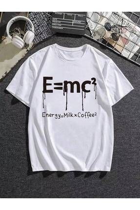 NOFLEN Unisex Beyaz Energy Milk Coffee Bask l Oversize 100 Pamuk T Shirt Fiyat Yorumlar Trendyol