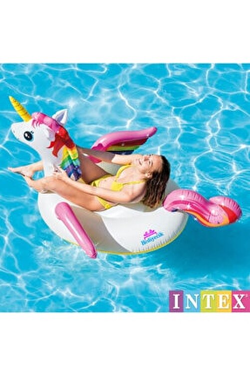 hediyecik sisme unicorn at island buyuk boy havuz ve deniz yatagi 201x140x97 cm fiyati yorumlari trendyol