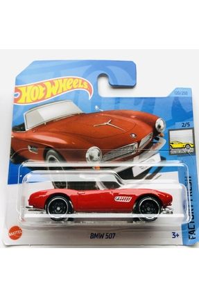 2023 Üretimi YENİ Bmw 507 Cabrio Red - Kırmızı 1:64 Ölçek Hotwheels Marka 2/5