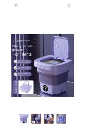Taşınabilir Katlanabilir Mini Çamaşır Makinesi (Yurt Dışından)