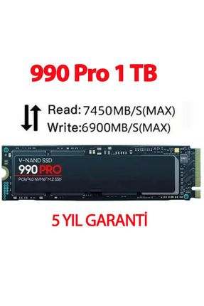 990 Pro 7500 MB/S SSD 1TB M2 NVMe PCIe 4.0X4 M.2 2280