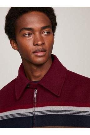 Tommy hilfiger rugby stripe jacket sales