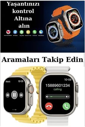 Nikadu Wsx9 Ultra 7 Uyumlu Kordonlu 49mm Ekran Watch 8 Ultra