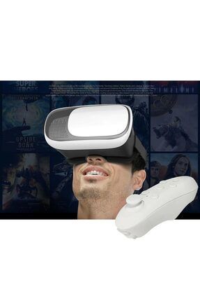 NR49 VR-Box 3D Sanal Gerçeklik Gözlüğü Akıllı Gözlük Joystick Kumandalı